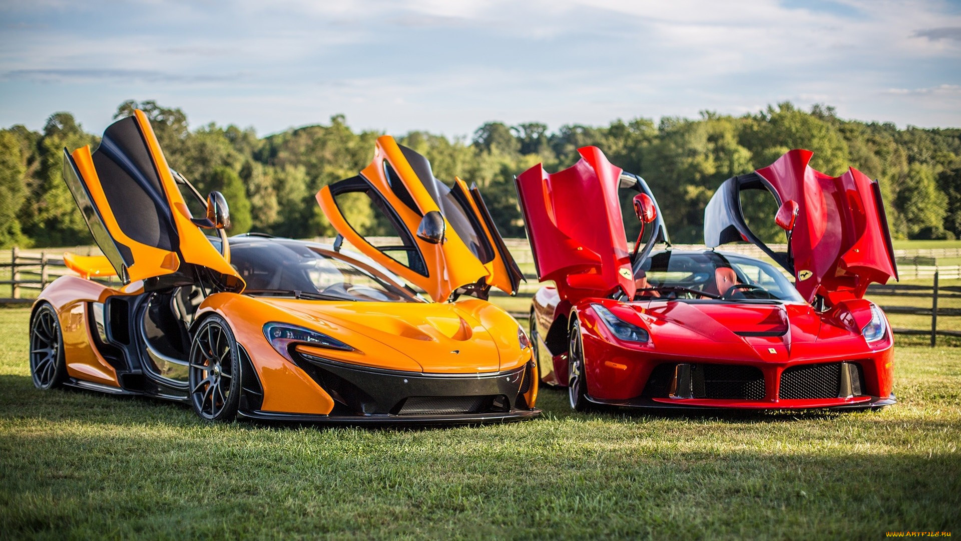 red ferrari laferrari,  mclaren, ,  , , , , 